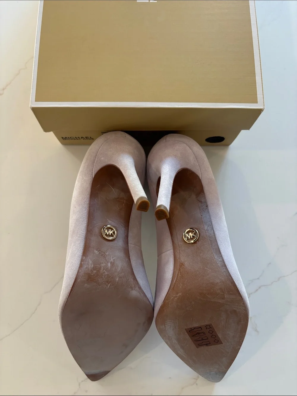 Michael Kors Lavender Mist Suede Pointed-Toe Stiletto Pumps